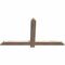 Ekena Millwork Eugene Smooth Timber Gable Bracket, Douglas Fir, 48"W x 26"H x 1 1/2"D x 3 1/2"F, 13/12 Pitch GBW048X26X0204EUG00SDF - alternate 3